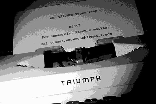 zai Triumph Typewriter