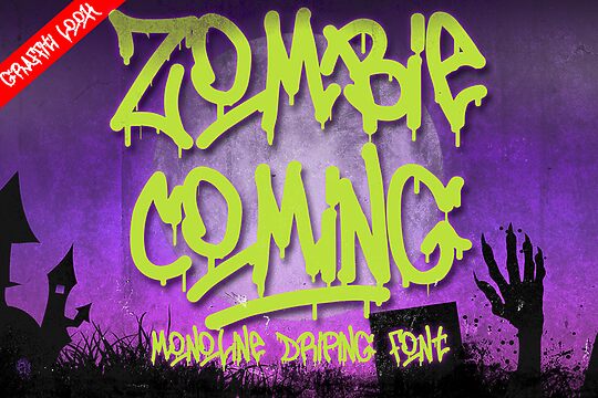 Zombies Coming Graffiti
